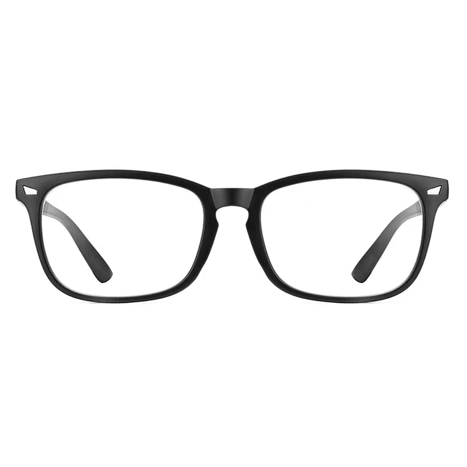 JCERKI Myopia Glasses for Nearsightedness - Black Frame Unisex Prescription Eyewear for Reading & Computer Use | Comfortable & Stylish Vision Correction
