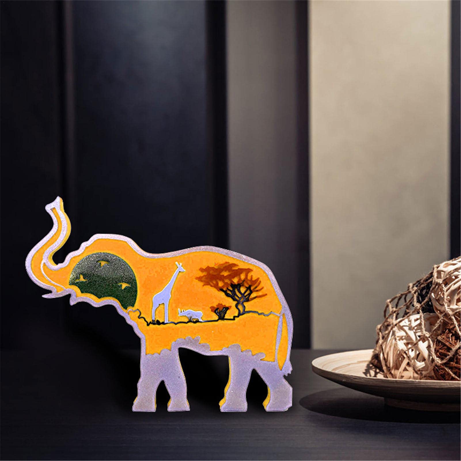 3D Animal Resin Silicone Mold Kit for DIY Crafting - Wolf, Elephant, Horse, Bear, Elk, Eagle Silicone Casting Molds - Perfect for Home Decor, Office Decoration & DIY Gift Making