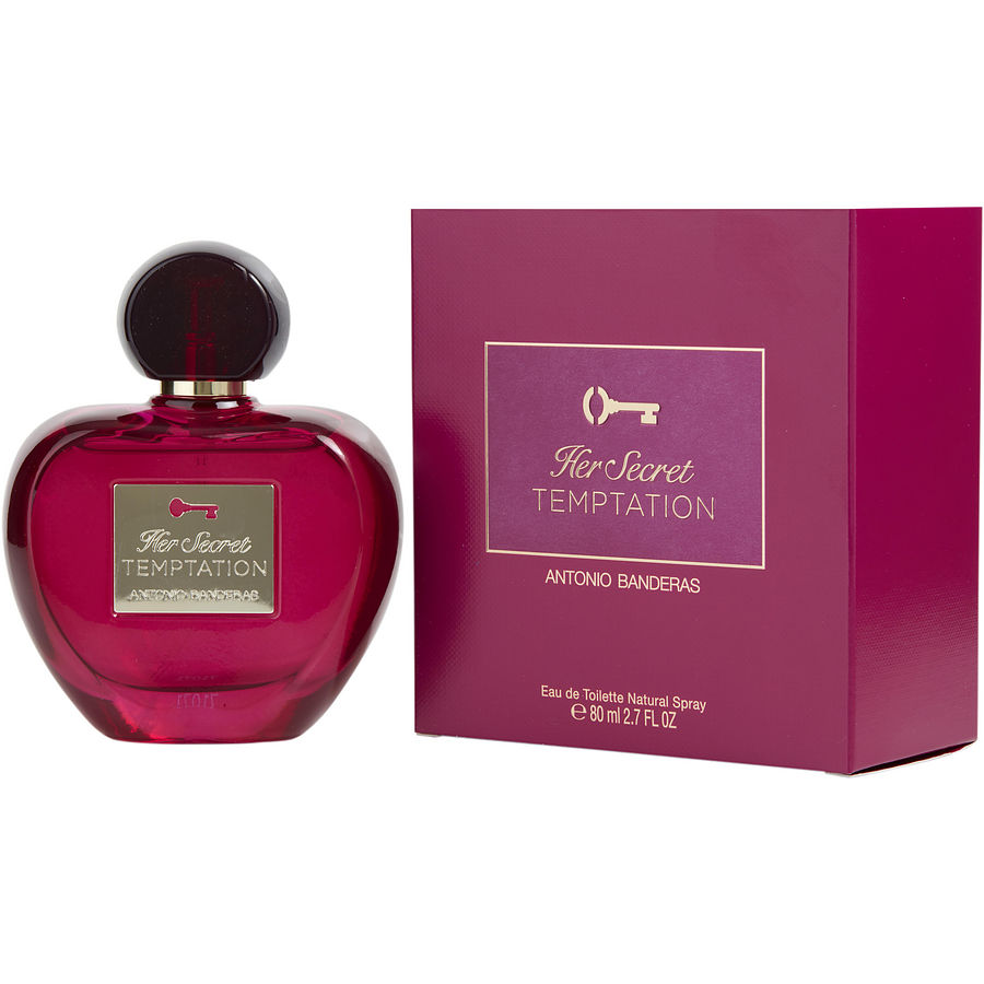 Antonio Banderas Her Secret Temptation 80ML Eau de Toilette Spray for Women - Romantic Date Night & Evening Wear Perfume