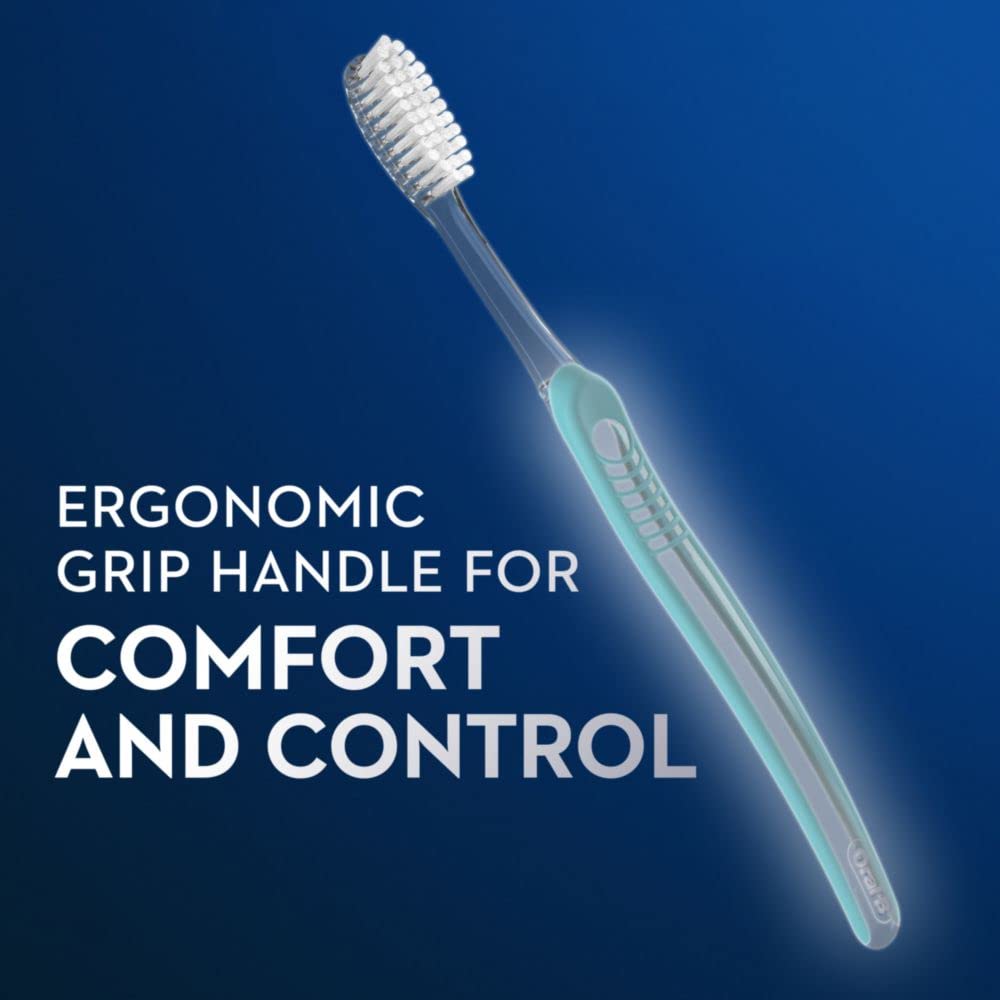 Oral-B SensiSoft Ultra Soft Toothbrushes - Pack of 2 | Gentle Cleaning for Sensitive Teeth & Gums | Perfect for Travel & Daily Oral Care