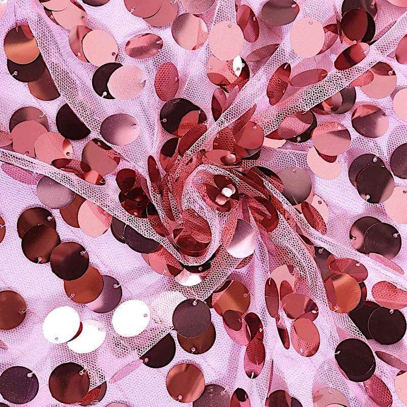 Large Payette Sequin Table Runner - Elegant Glittering Dining Table Decor for Weddings, Parties & Holiday Celebrations