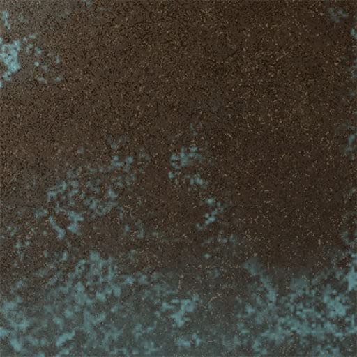 Hand-Painted Bronze Blue Patina