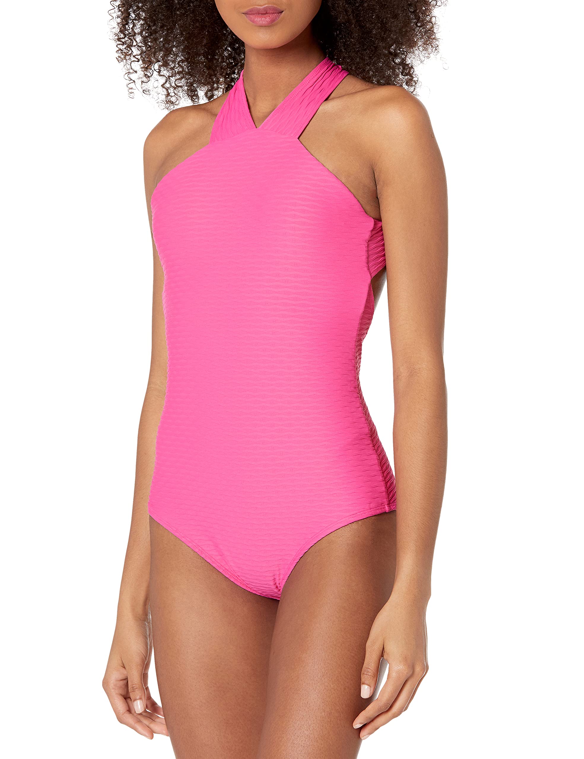 Shoshanna Women's High Neck One-Piece Swimsuit - Sexy & Supportive Bathing Suit for Beach, Pool & Vacation | UPF 50+ Sun Protection