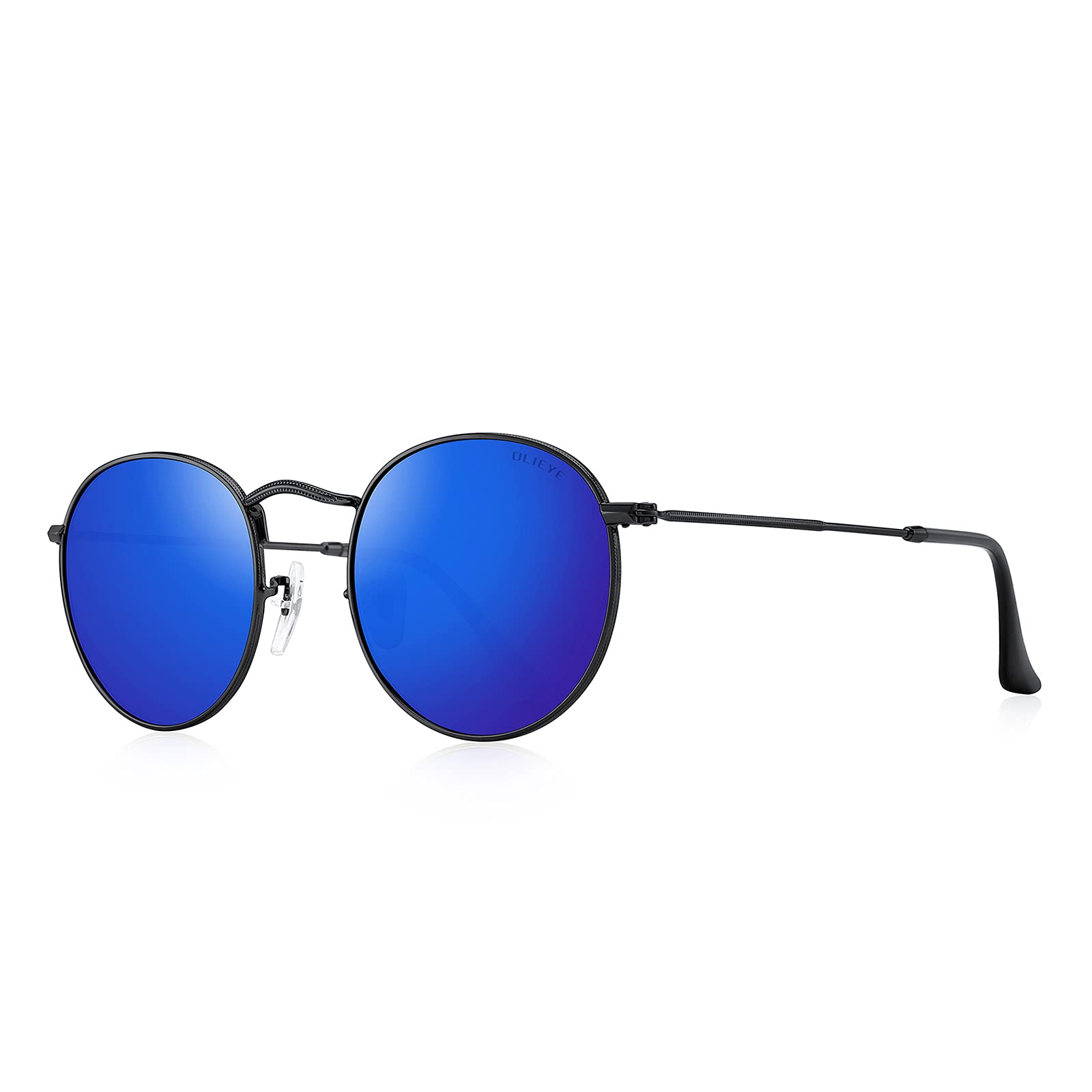 OLIEYE Classic Small Round Polarized Sunglasses for Women & Men - Vintage Retro UV Protection Shades for Driving, Beach & Outdoor Activities