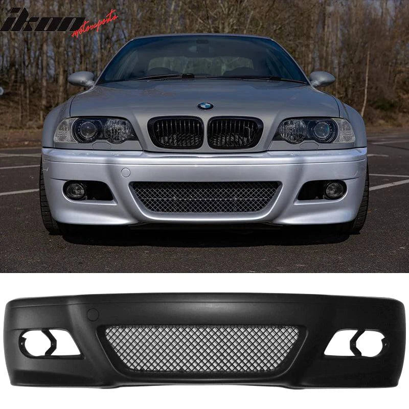 1999-2005 BMW 3 Series E46 2DR Coupe M3 Style Front Bumper Cover - High Performance PP Material for Enhanced Protection - Perfect for Street Racing & Car Upgrades