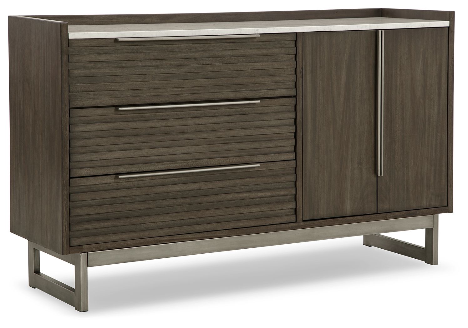 Arkenton 6-Drawer Dresser with Mirror - Modern Bedroom Furniture for Storage & Organization - Perfect for Bedroom, Living Room, or Dorm Decor