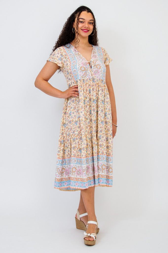 Julie Women's Casual Dress - Elegant Taupali Color, Perfect for Office Wear, Date Night & Summer Outfits