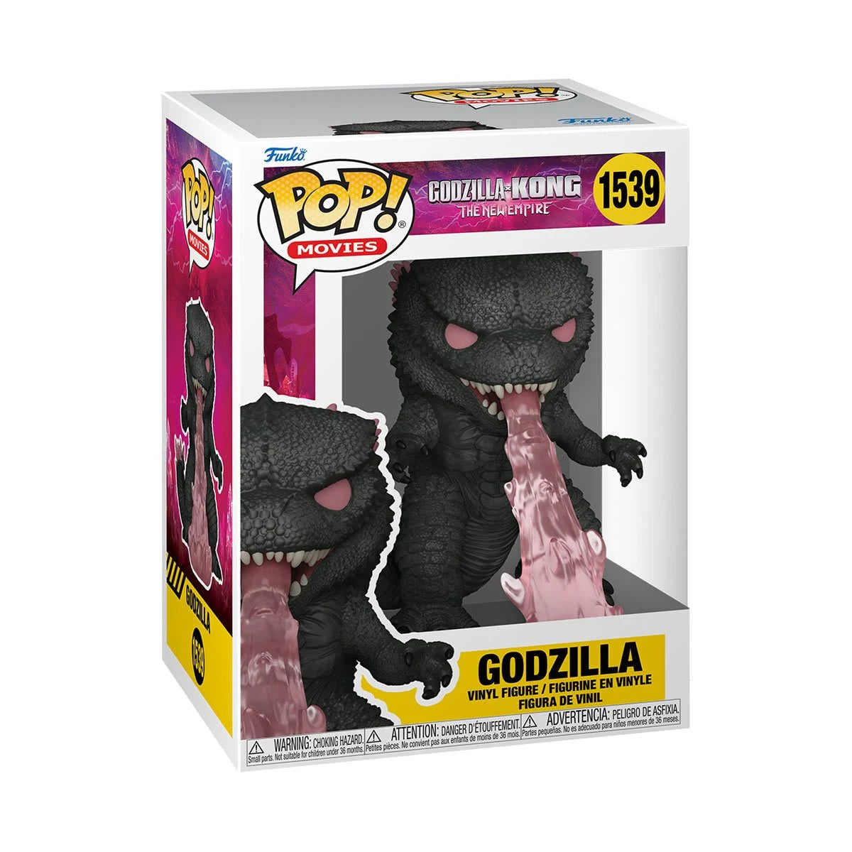 Godzilla x Kong: The New Empire - Godzilla with Heat Ray Funko Pop! Vinyl Figure #1539 | Collectible Movie Toy for Fans & Gift for Pop Culture Enthusiasts | Display for Home, Office, or Game Room Decor