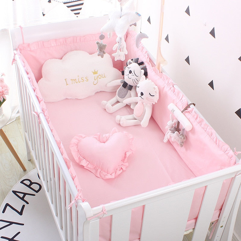Soft & Breathable Baby Cot Bedding Set - Premium Crib Sheets & Blankets for Newborns & Toddlers | Nursery Essentials for Safe & Comfortable Sleep | Perfect for Daycare, Travel & Home Use