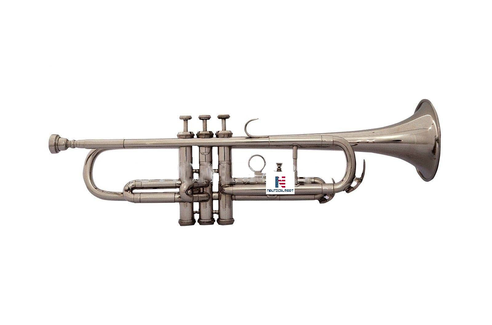 Professional Nickel Plated Bb Trumpet with Handmade Case - Perfect for Beginners, Students & Band Performances