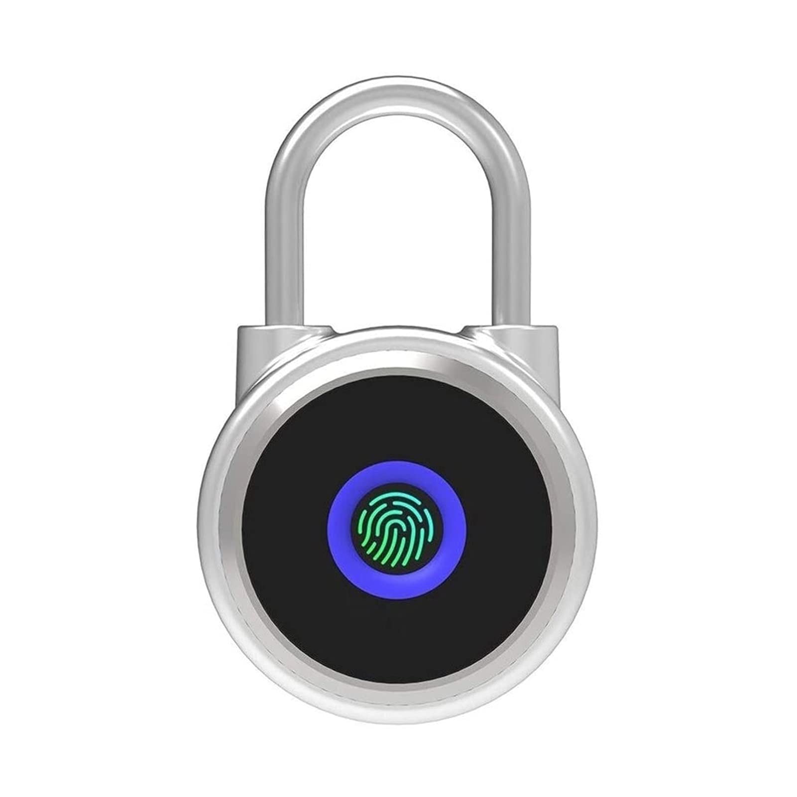 Biometric Fingerprint Padlock - Weatherproof & Waterproof USB Smart Lock for Gym, Gate, Luggage, Backpack & Bike - Keyless Entry for Outdoor Security