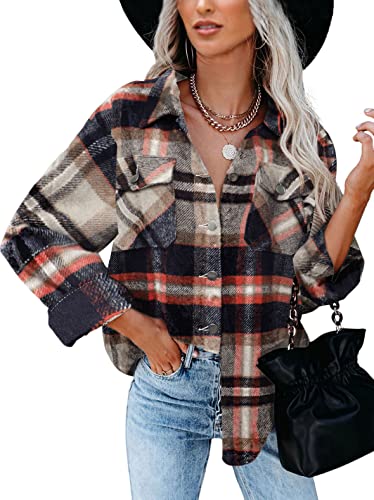 Plaid Print Khaki