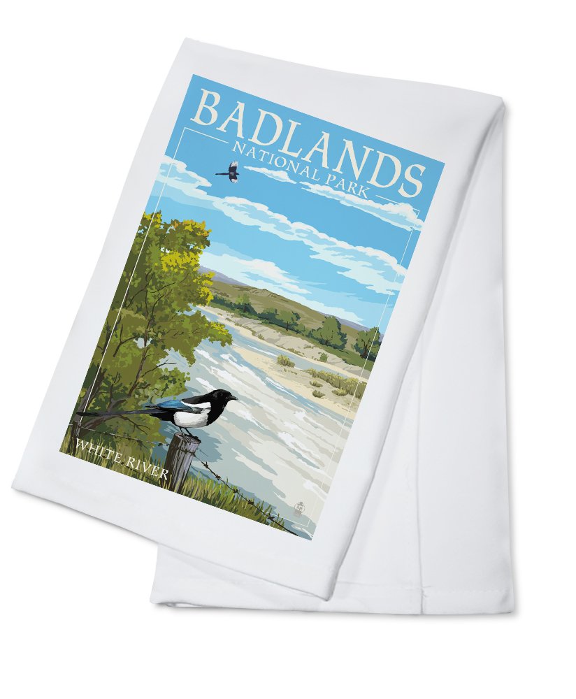 Badlands National Park South Dakota White River 100% Cotton Tea Towel - Decorative Hand Towel for Kitchen, Home & Gifts | Dish Drying, Decor, Hostess Present