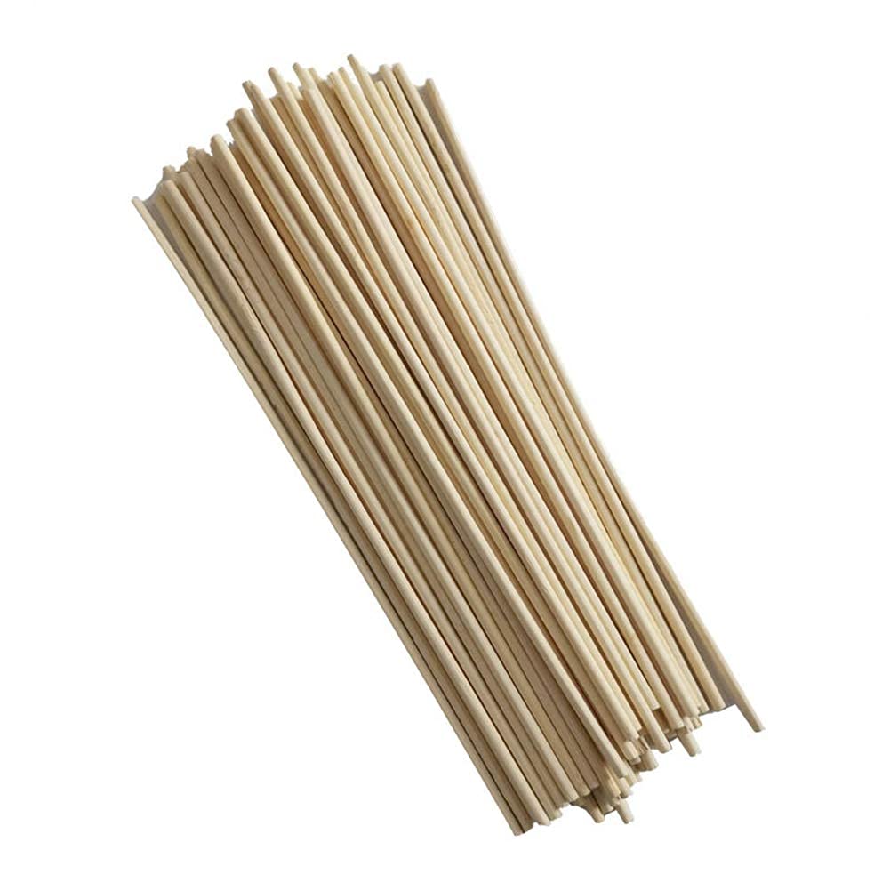 50Pcs Bamboo Plant Support Stakes - Garden Single Stem Support Sticks for Potted Flowers, Vegetables & Vines - Natural Plant Grow Support Canes for Indoor/Outdoor Gardening (Perfect for Roses, Tomatoes & Climbing Plants)