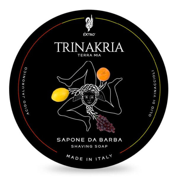 Extro Trinakria Shaving Cream for Men - Natural & Hydrating Beard Softener - Perfect for Sensitive Skin & Daily Shaving Routine
