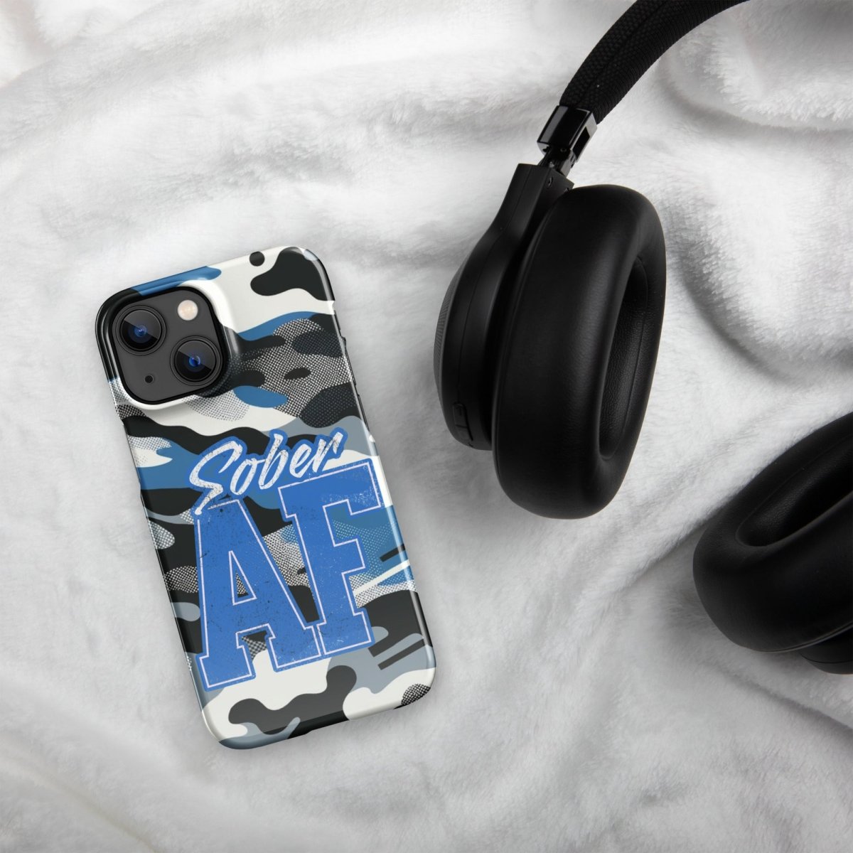 Camo Print Clear iPhone Snap Case - Slim Protective Cover for iPhone [Model] - Perfect for Outdoor, Travel & Everyday Use