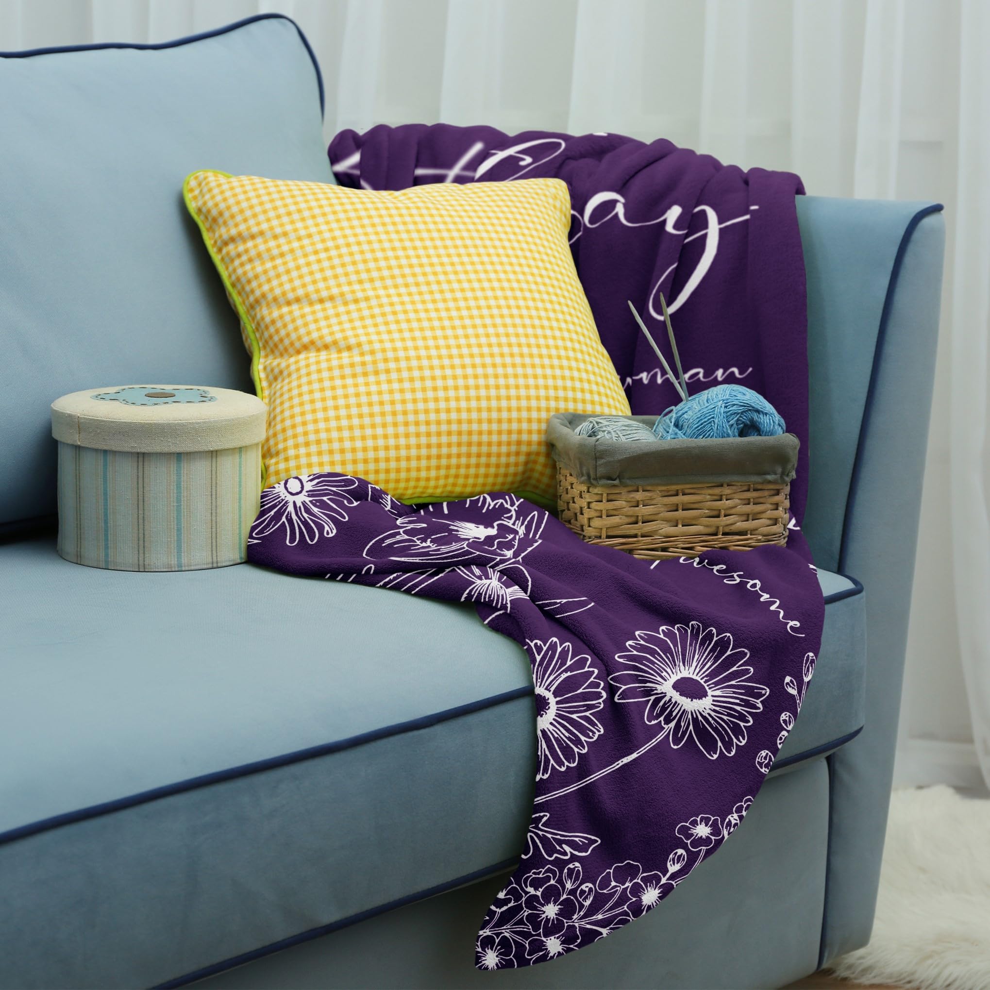 Xutapy Birthday Gifts for Women - 60''x50'' Soft Fleece Blanket, Happy Birthday Decorations & Unique Birthday Present for Her, Friend, Mom, Sister, Grandma, Wife - Perfect for Birthday Parties, Home Decor & Cozy Gift Giving