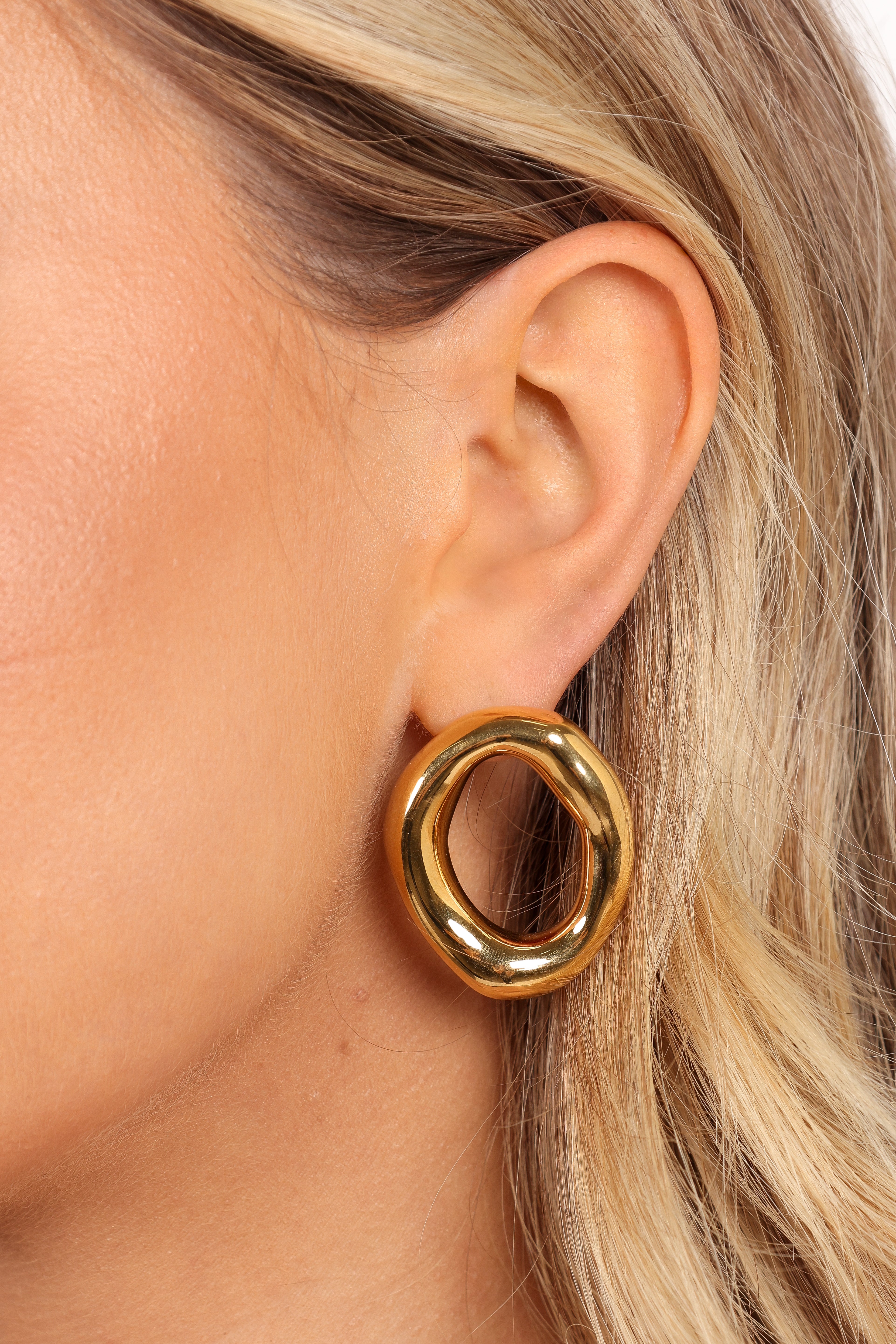 Blaire Gold Earrings for Women - Elegant Hoop Earrings for Daily Wear, Parties & Special Occasions