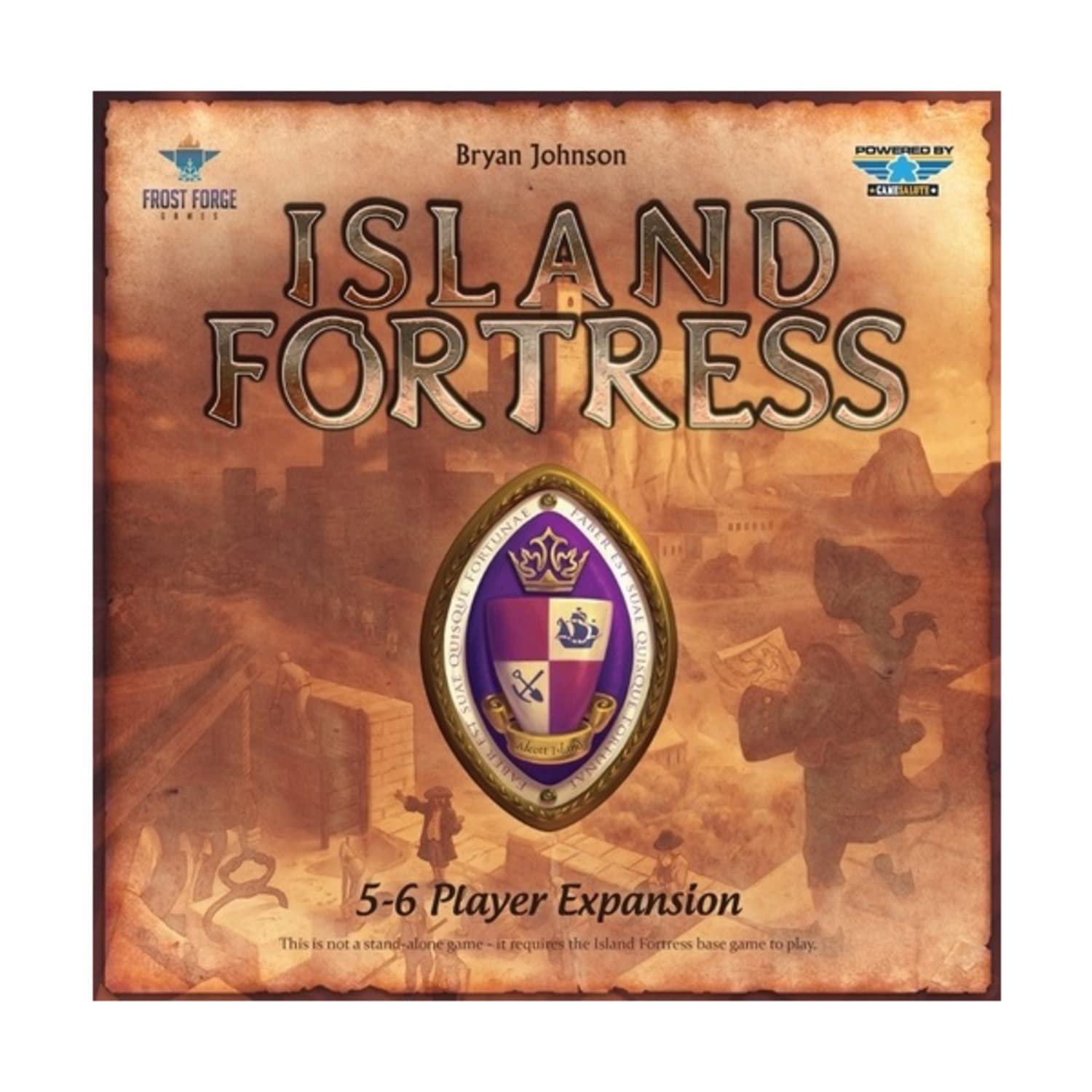 Frost Forge Games Island Fortress 5-6 Player Expansion - Strategic Board Game for Family Game Nights and Group Gatherings