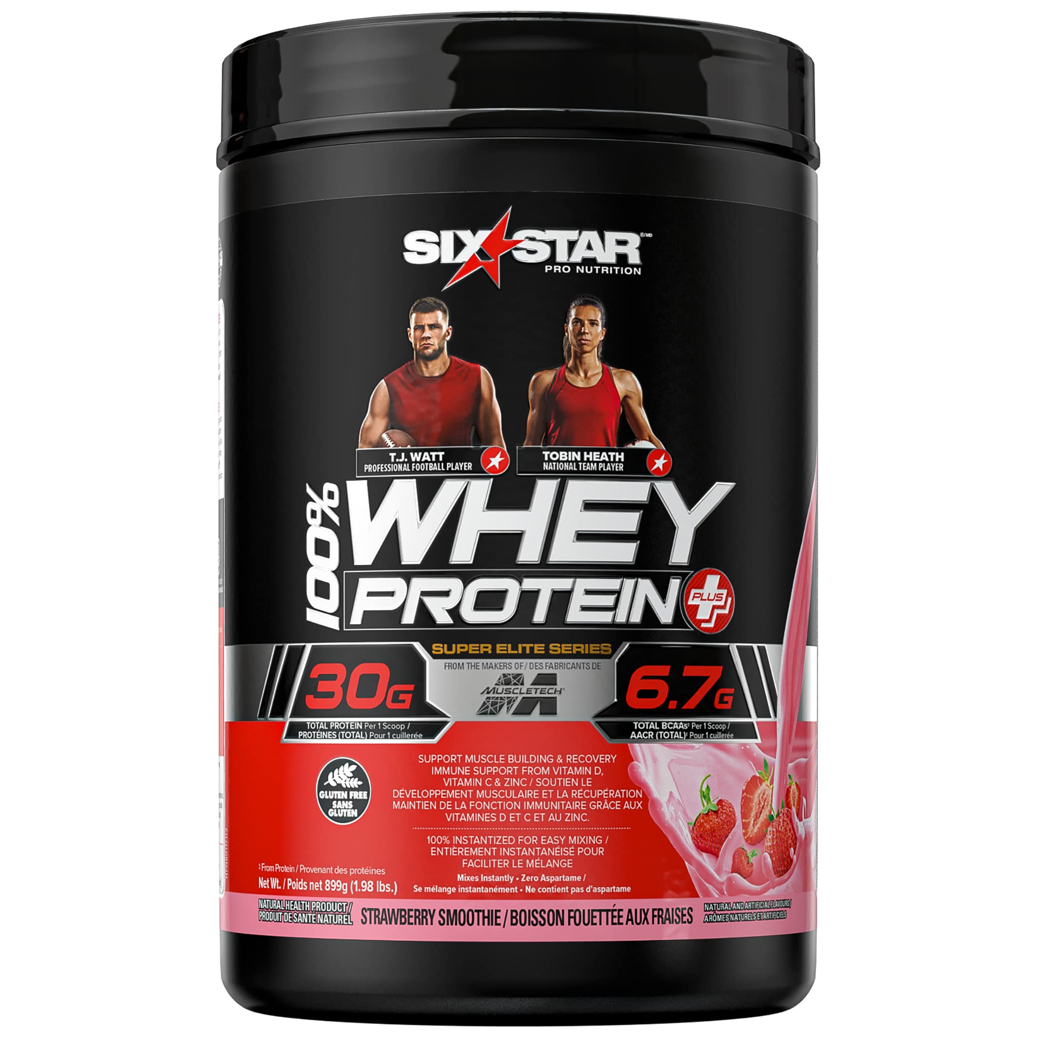 Six Star Whey Protein Powder 2 lbs & Pre Workout Explosion 212g (30 Servings) - Muscle Building & Recovery Supplement for Athletes & Gym Enthusiasts