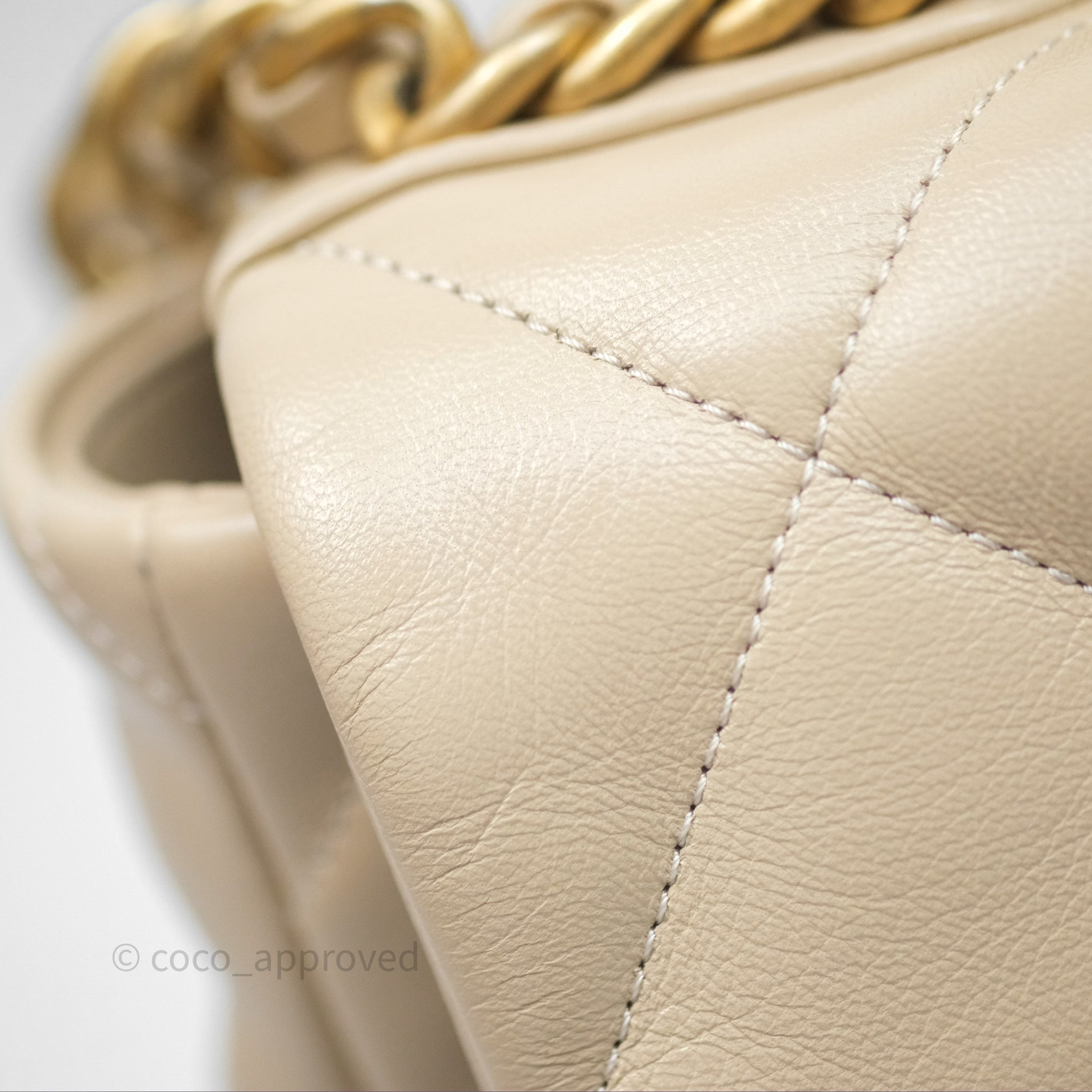 Chanel 19 Medium Flap Bag in Beige with Mixed Hardware - Luxury Designer Handbag for Women, Perfect for Work, Travel & Special Occasions