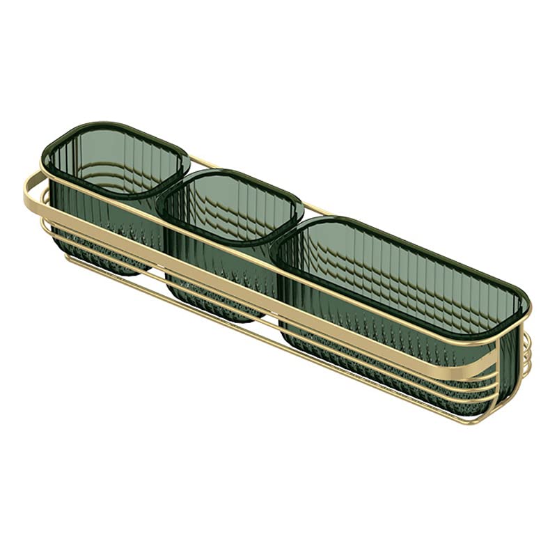 3-Pack No Drill Adhesive Shower Caddy Basket Shelf - Rustproof Bathroom Wall Organizer for Shower, Toilet & Kitchen | Space-Saving Storage for Toiletries, Sponges & Cleaning Supplies
