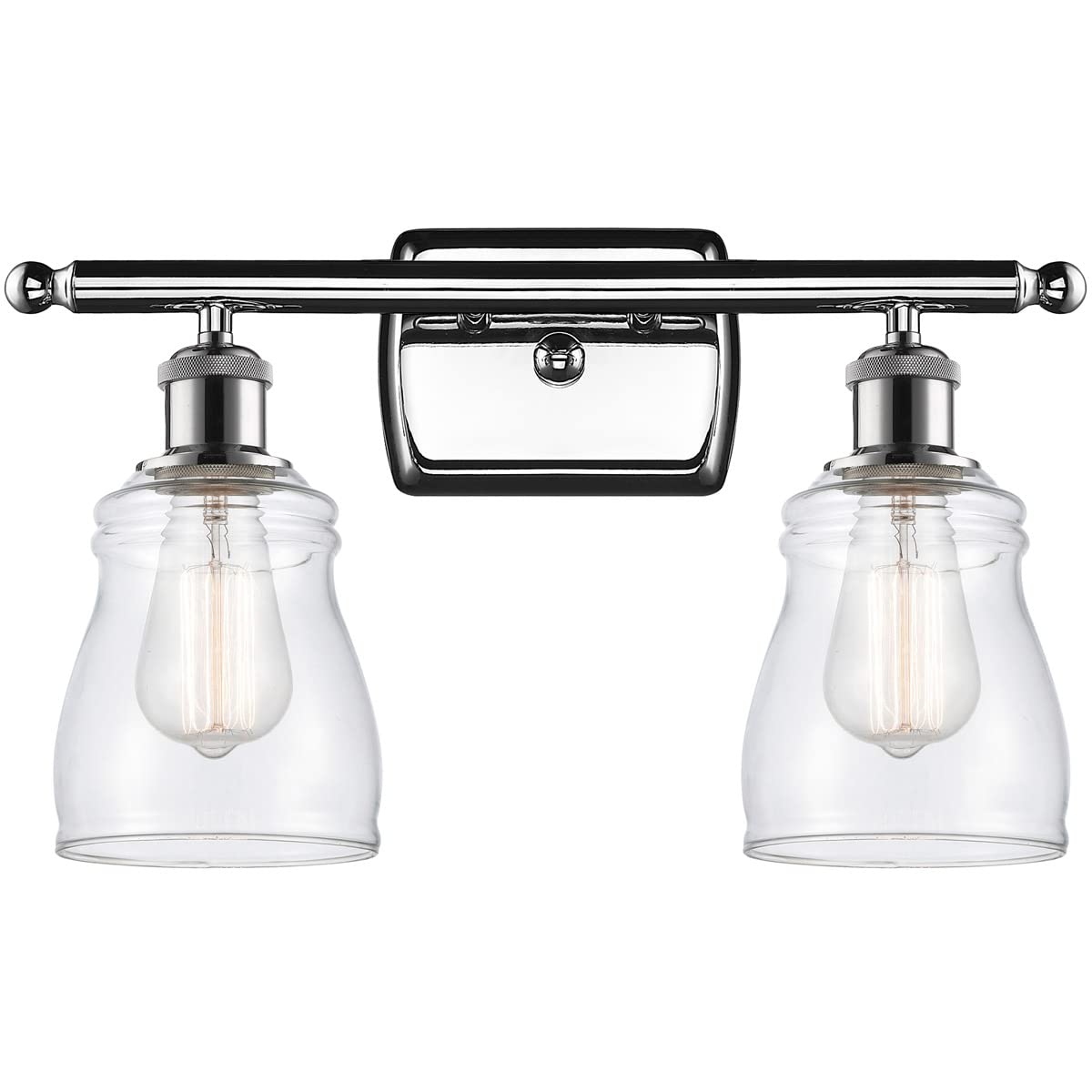 Innovations 516-2W-PC-G392-LED Ellery 2-Light Bathroom Vanity Light - Polished Chrome Finish - Ballston Collection - Perfect for Modern Bathrooms & Powder Rooms