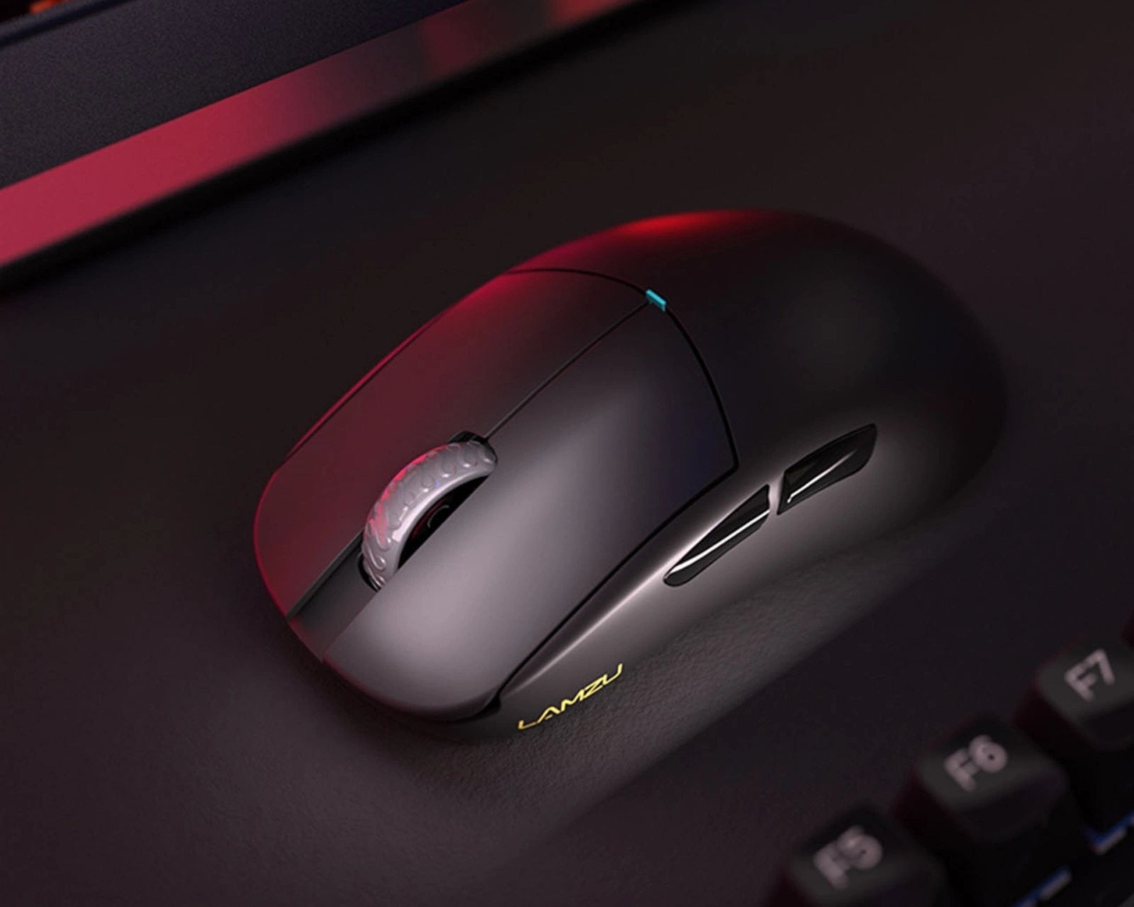 Lamzu Atlantis Mini 4K Wireless Gaming Mouse - Ultra Lightweight 58g, 26K DPI Optical Sensor, Bluetooth/2.4G Dual Mode, 70H Battery Life - Charcoal Black - Perfect for FPS, MOBA & Esports Gaming