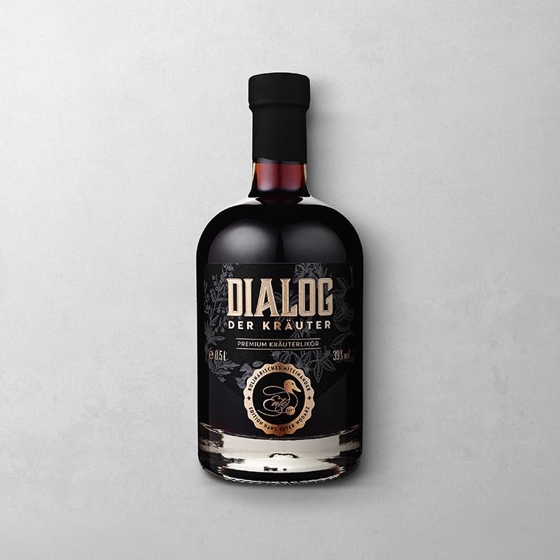 Premium Wajos Dialog der Kräuter Herbal Liqueur 500ml, 39% Vol - Exquisite German Spirit Gift for Men & Women - Perfect for Cocktails, After-Dinner Drinks & Special Occasions