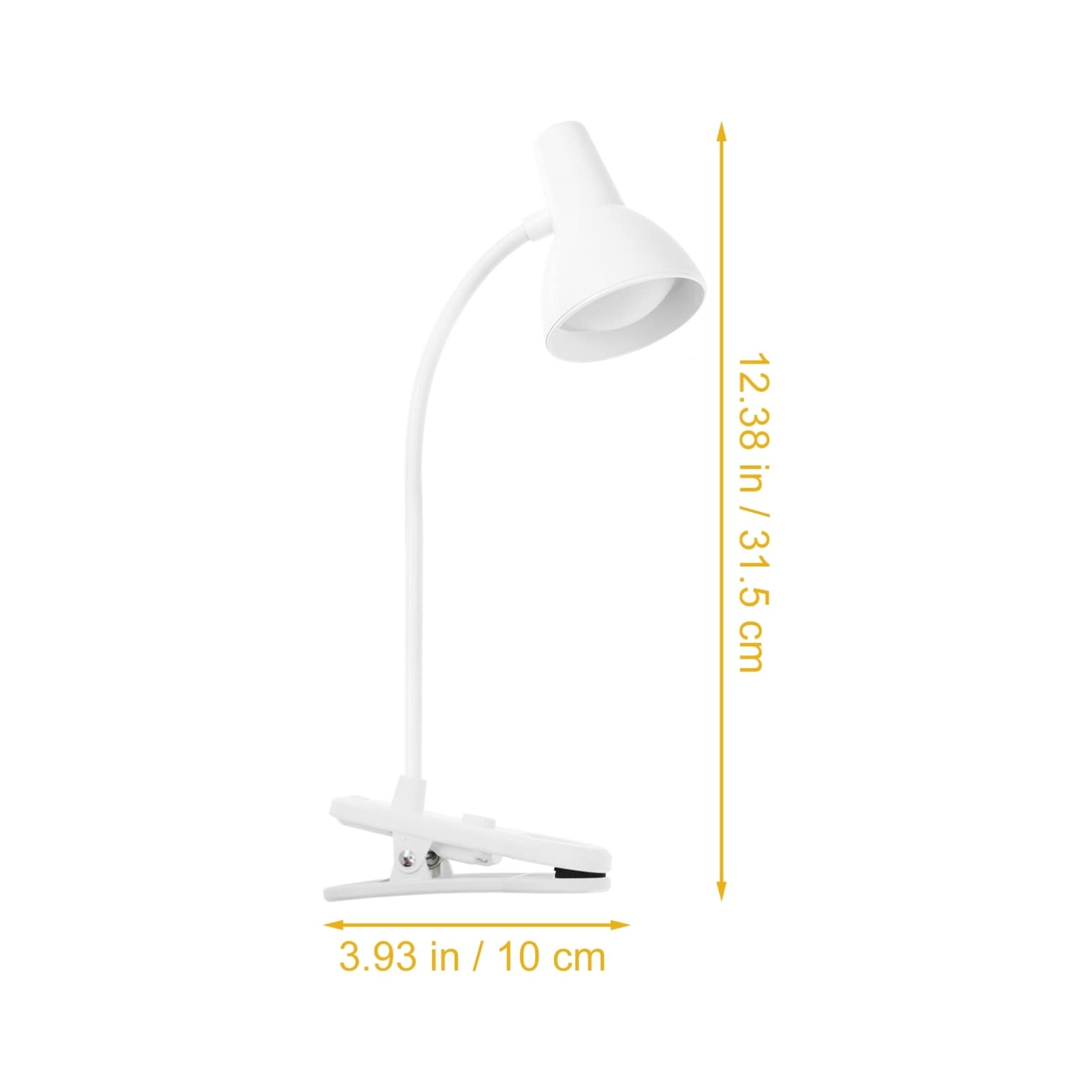 Uonlytech Adjustable Gooseneck Clip-On Reading Light - Eye Protection Desk Lamp for Office, Study, Bedside, Headboard & Video Conference - Perfect for Books, Laptops & Nighttime Reading