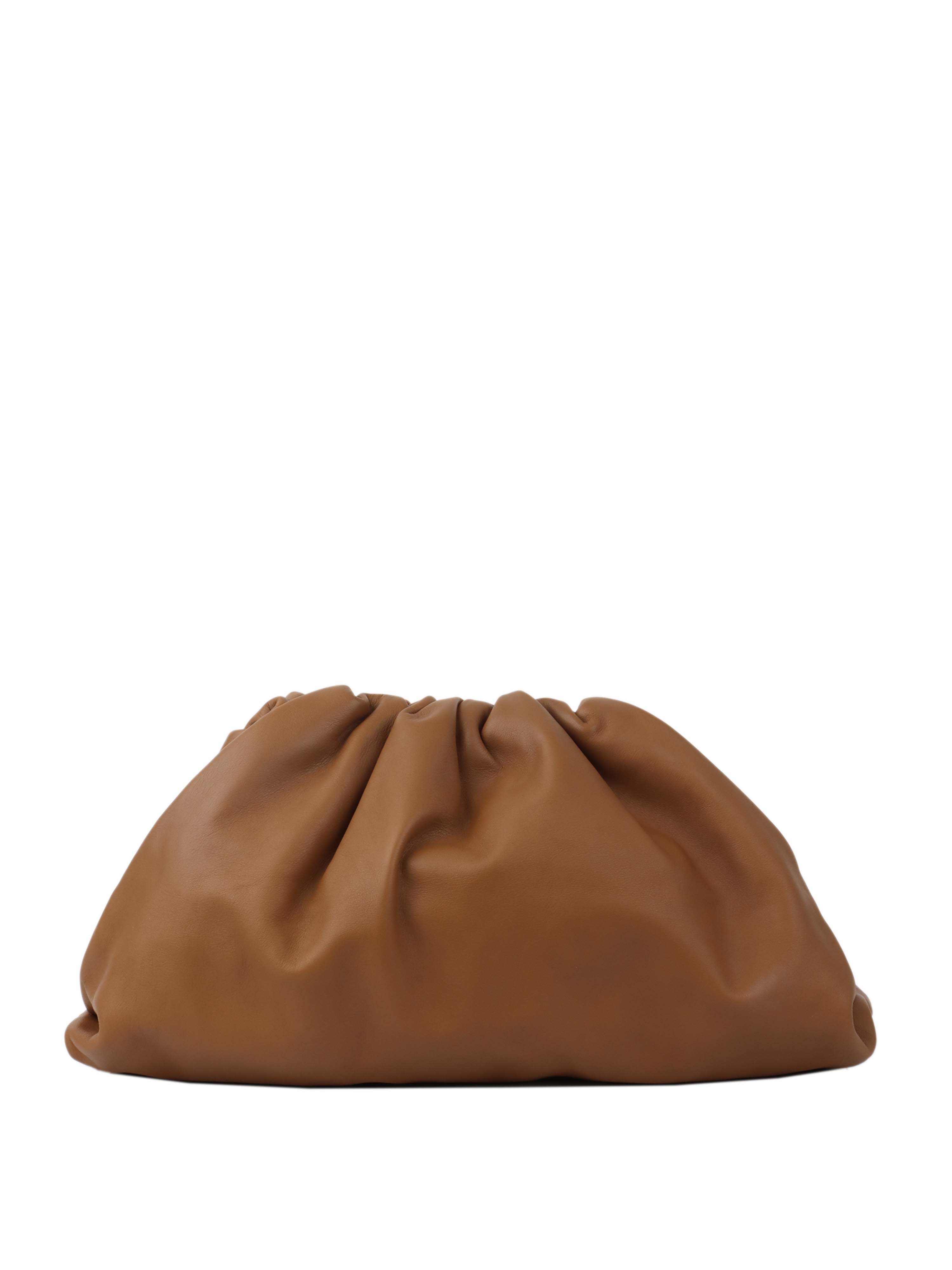 Bottega Veneta Leather Pouch Bag in Tan | Premium Crossbody Clutch for Women | Perfect for Parties, Travel & Everyday Use