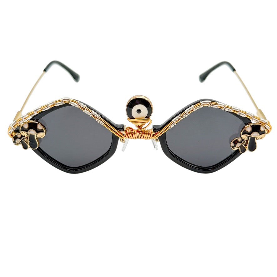 Viral Eye Shroom Limited Edition - Trendy Mushroom-Shaped Sunglasses for Women & Men - UV Protection & Fashionable Design - Perfect for Outdoor Activities, Music Festivals, and Beach Vacations