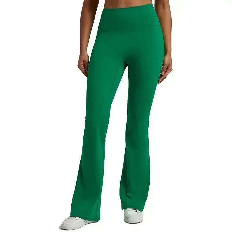 Women's Low Rise Flare Yoga Pants - High Waisted Wide Leg Athletic Leggings for Sports, Fitness & Dance | Perfect for Gym, Running, Outdoor & Casual Wear