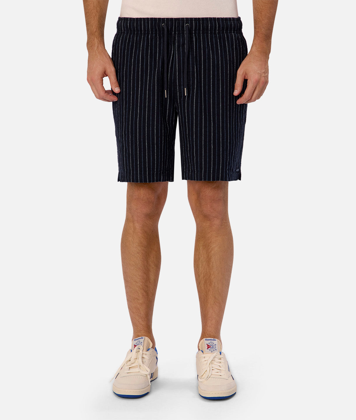 Bella Vista Women's Navy Blue Shorts - Comfortable Casual Wear for Summer, Beach, and Outdoor Activities