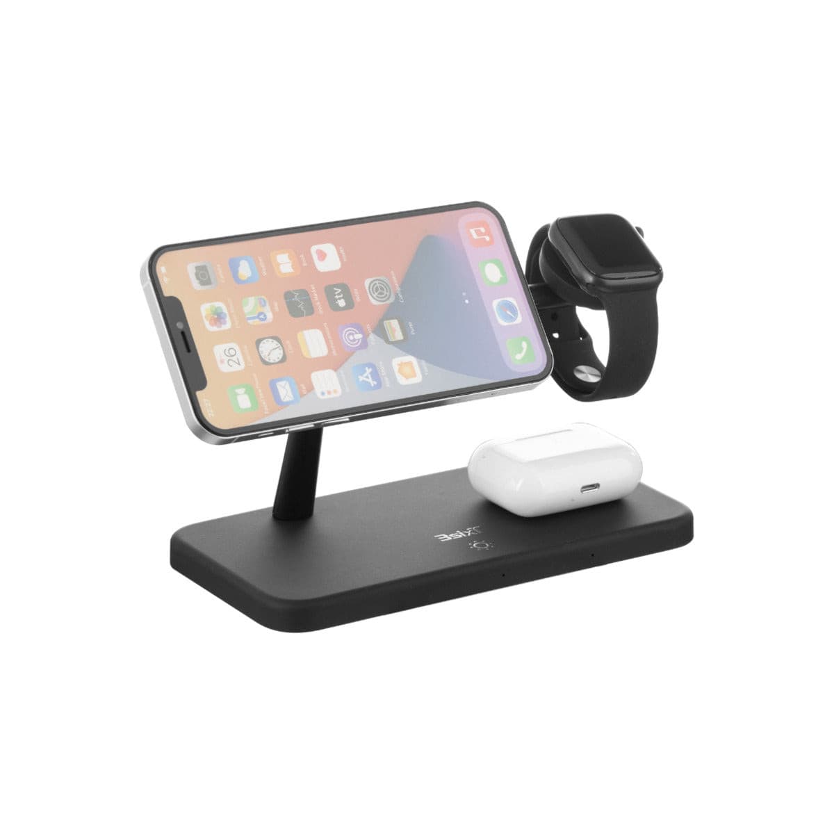 3sixT 5-in-1 Magnetic Wireless Charger Stand - Fast Charging for iPhone 15/14/13, Samsung Galaxy, AirPods - Perfect for Home, Office & Travel