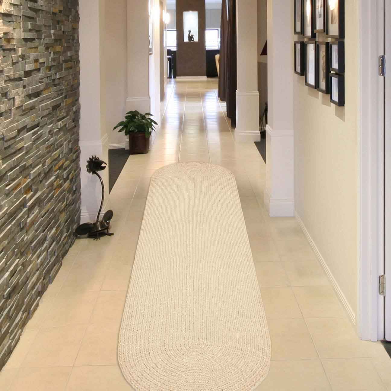 Classic Braided Area Rug - Non-Slip Indoor/Outdoor Oval Rug for Living Room, Bedroom, Patio & Deck - Soft & Durable Home Decor