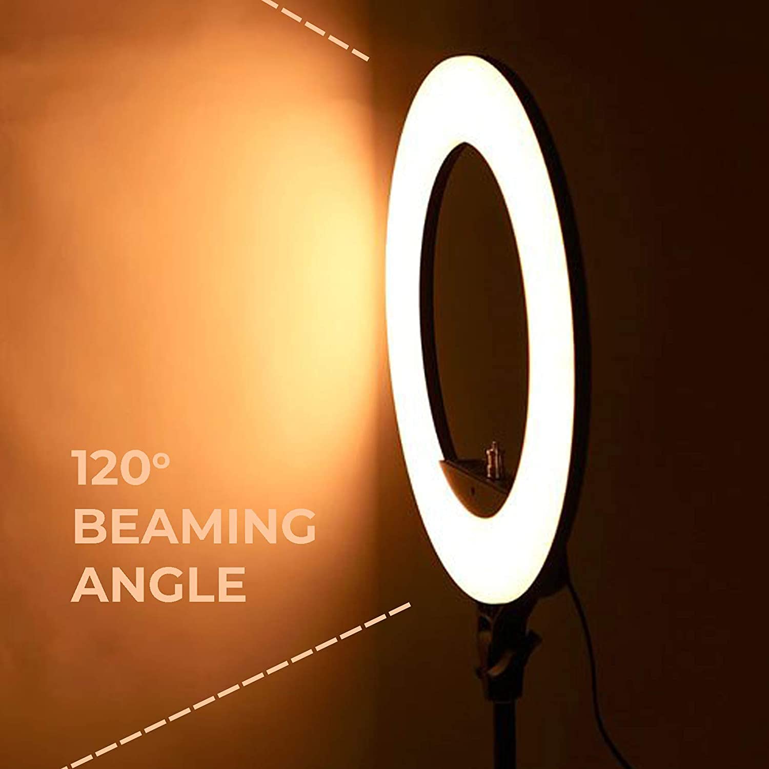 10 Inch LED Ring Light with Stand & Phone Holder - 3 Color Modes Dimmable Selfie Light for YouTube Videos, Makeup, Vlogging, Photography & Live Streaming | Compatible with iPhone, Android & Cameras | Perfect for Home Studio, TikTok Content Creation & Professional Photography