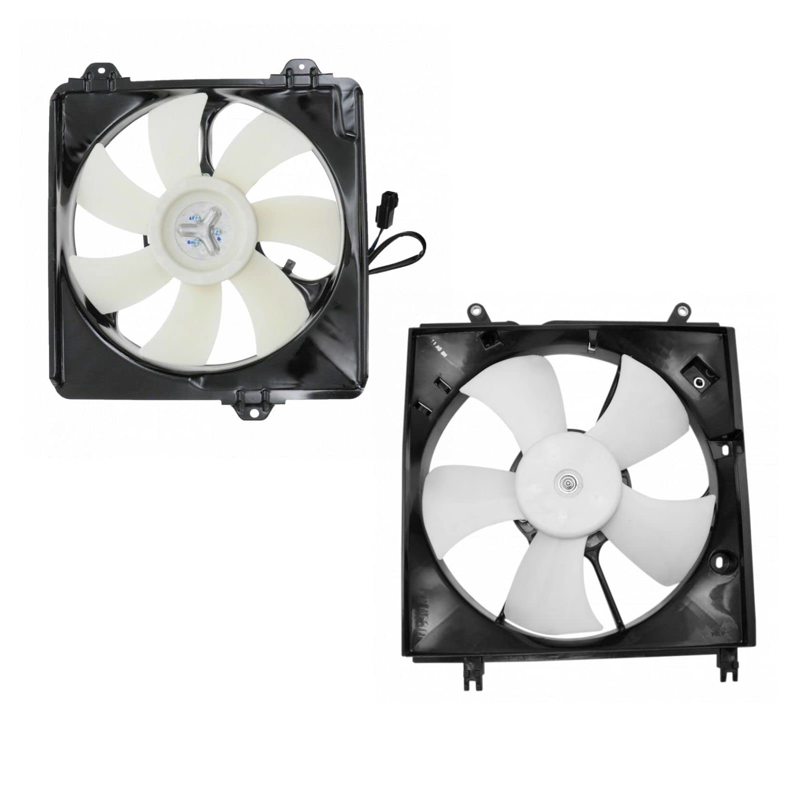 Radiator and AC Condenser Cooling Fan Kit - Left & Right Pair Compatible with 2001-2005 Toyota RAV4 | Perfect for Engine Cooling System Repair & Maintenance