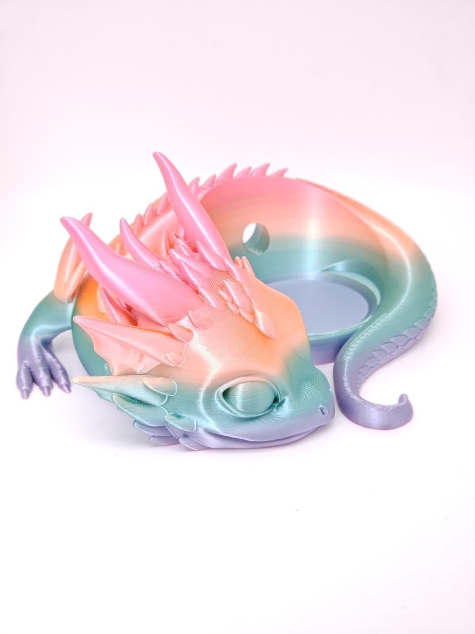 3D Printed Dragon Stand Holder for Speakers - Colorful Animal-Themed Mount, Space-Saving Desk Organizer - Perfect for Gaming Setups, Home Office Decor & Gift Ideas