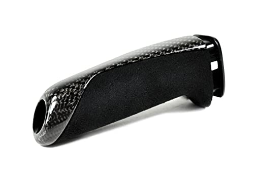 Carbon Fiber & Alcantara E-Brake Handle for BMW F-Chassis Models - Premium Interior Upgrade for Enhanced Driving Experience