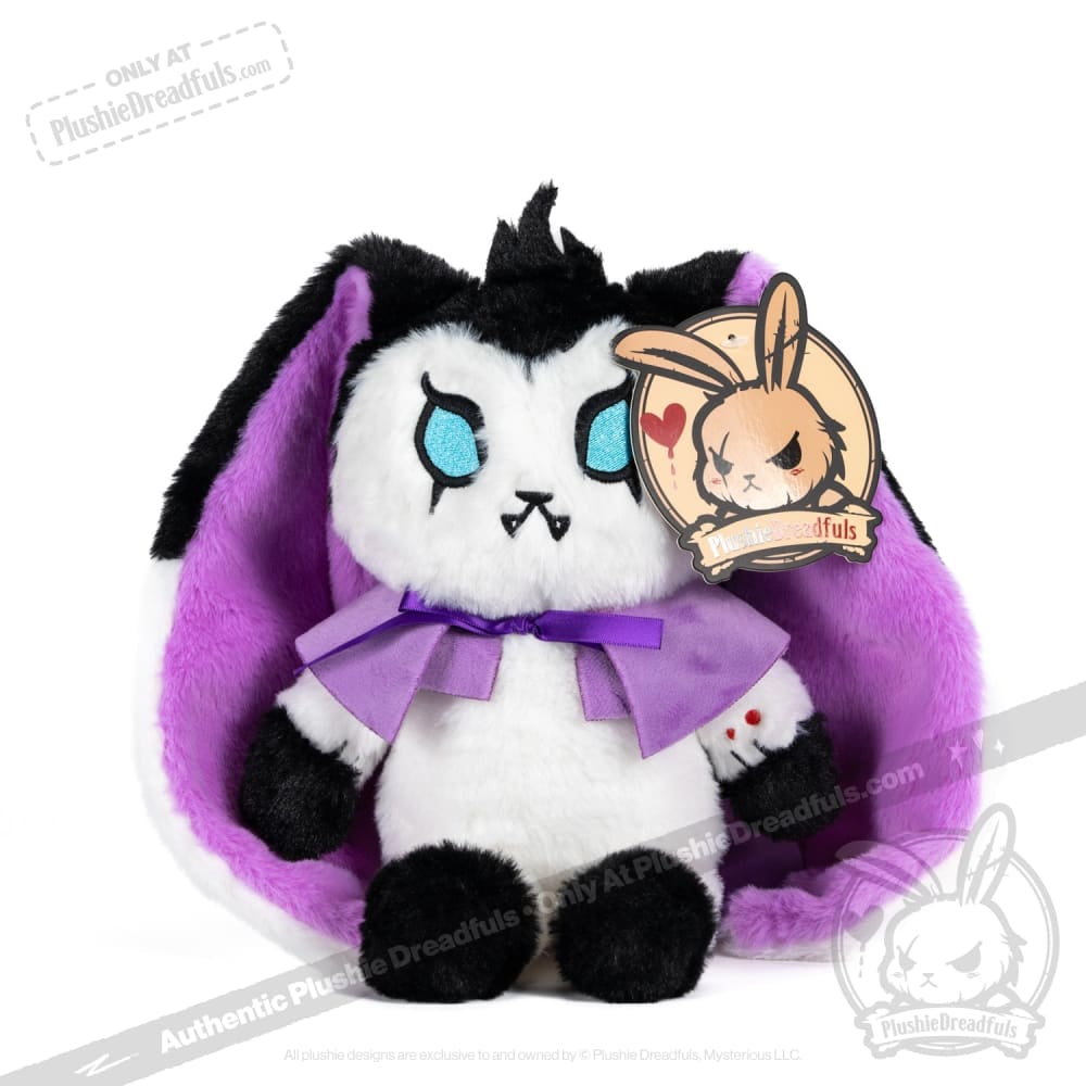 Plushie Dreadfuls Bunny Lugosi - Vampire Bunny Stuffed Animal Toy | Cute Gothic Plush for Halloween Decor, Horror Collectors & Unique Gifts