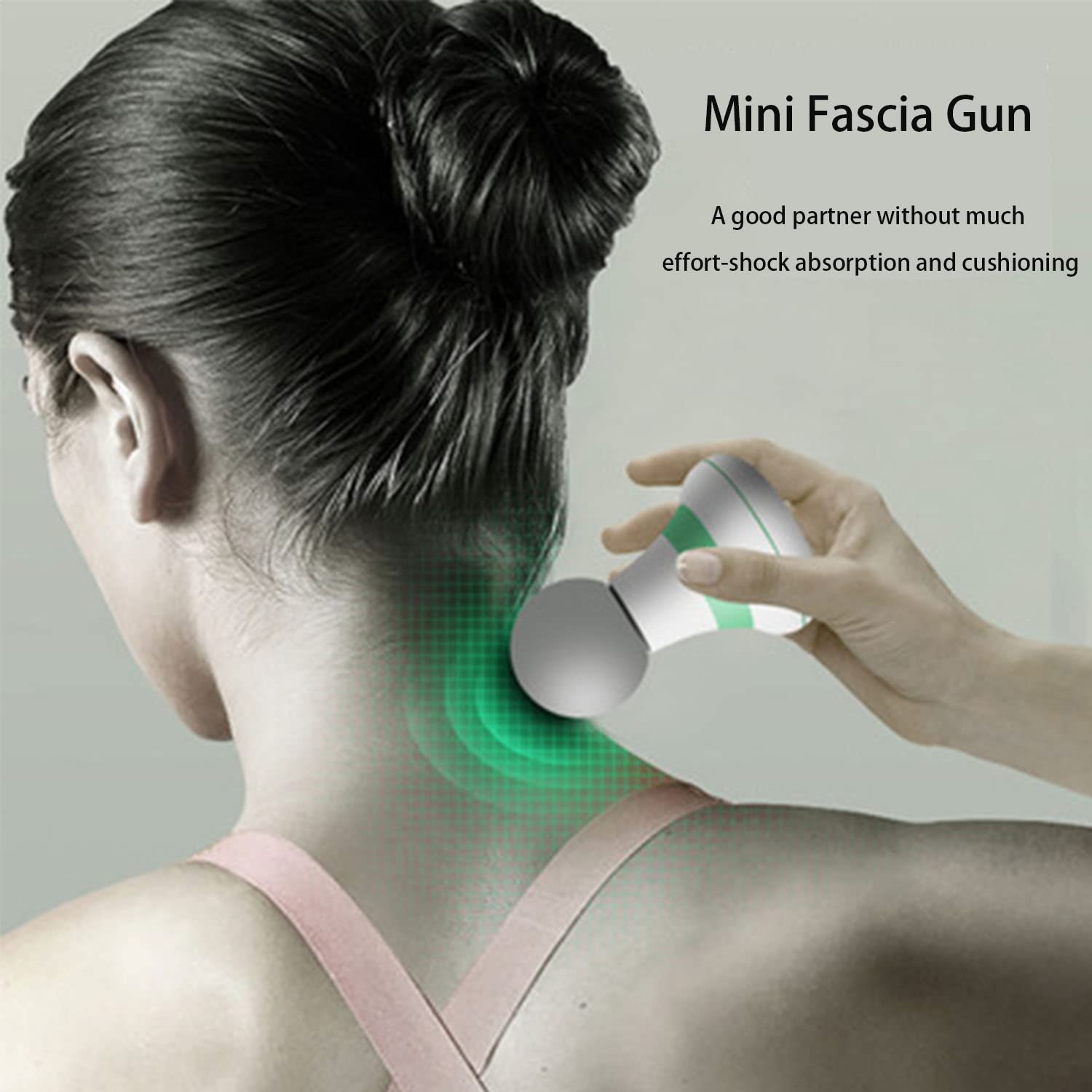 Mini Massage Gun for Pain Relief - Powerful Handheld Deep Tissue Muscle Massager with Percussion Therapy | Portable Fascia Gun for Athletes, Back Pain & Muscle Recovery (Pink)
