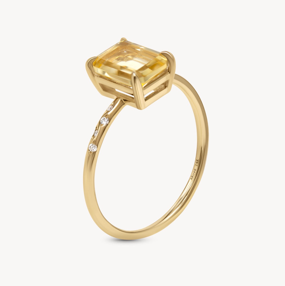 Stunning Large Starry Citrine Ring for Women - Elegant Yellow Gemstone Jewelry - Perfect for Parties, Weddings & Everyday Wear