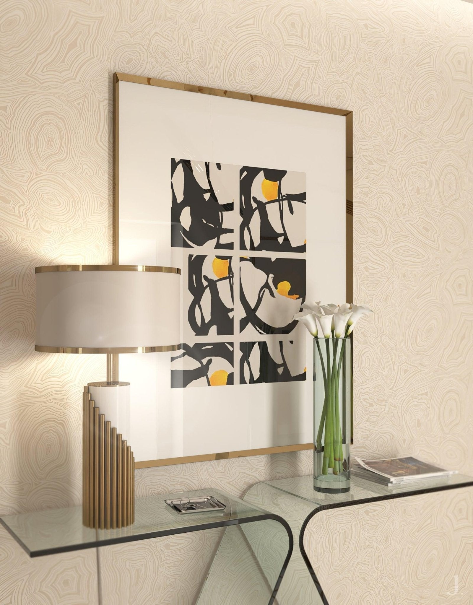 Modern LED Streamline Table Lamp - Adjustable Brightness, Energy Efficient, Sleek Design for Bedroom, Living Room, or Office Desk Lighting