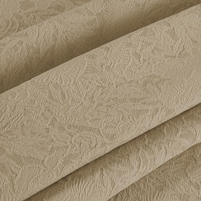 Windsor Jacquard Cream Pink Floral Blackout Curtains - Heavyweight Classic Custom Drapes for Living Room, Bedroom & Nursery - Noise Reducing & Thermal Insulated Window Treatments