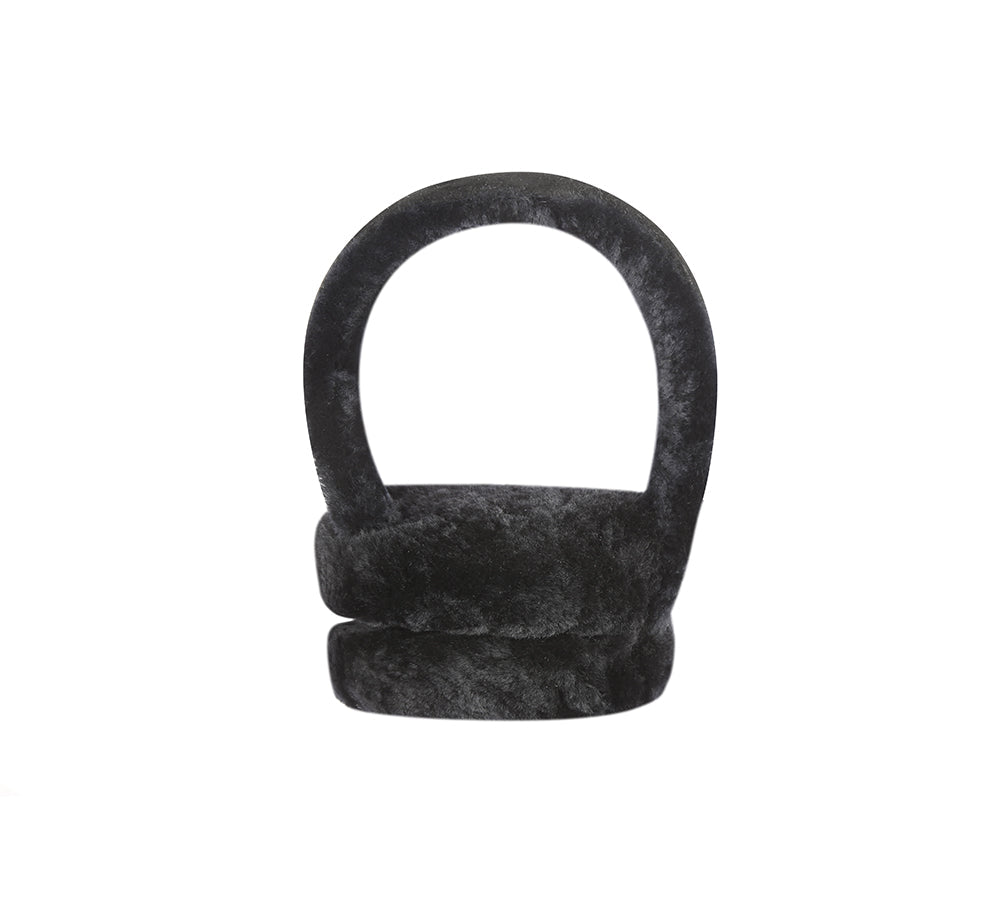 Australian Shepherd® UGG Women's Adjustable Sheepskin Wool Earmuffs - Connie Style - Perfect for Winter Outdoor Activities, Skiing, and Cold Weather Fashion Accessory