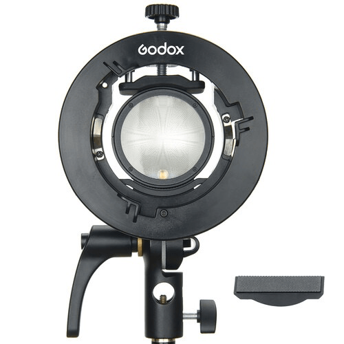 Godox S2 Speedlite Bracket for Bowens Mount - Universal Flash Bracket for Photography Lighting - Perfect for Studio, Portrait, and Outdoor Photography