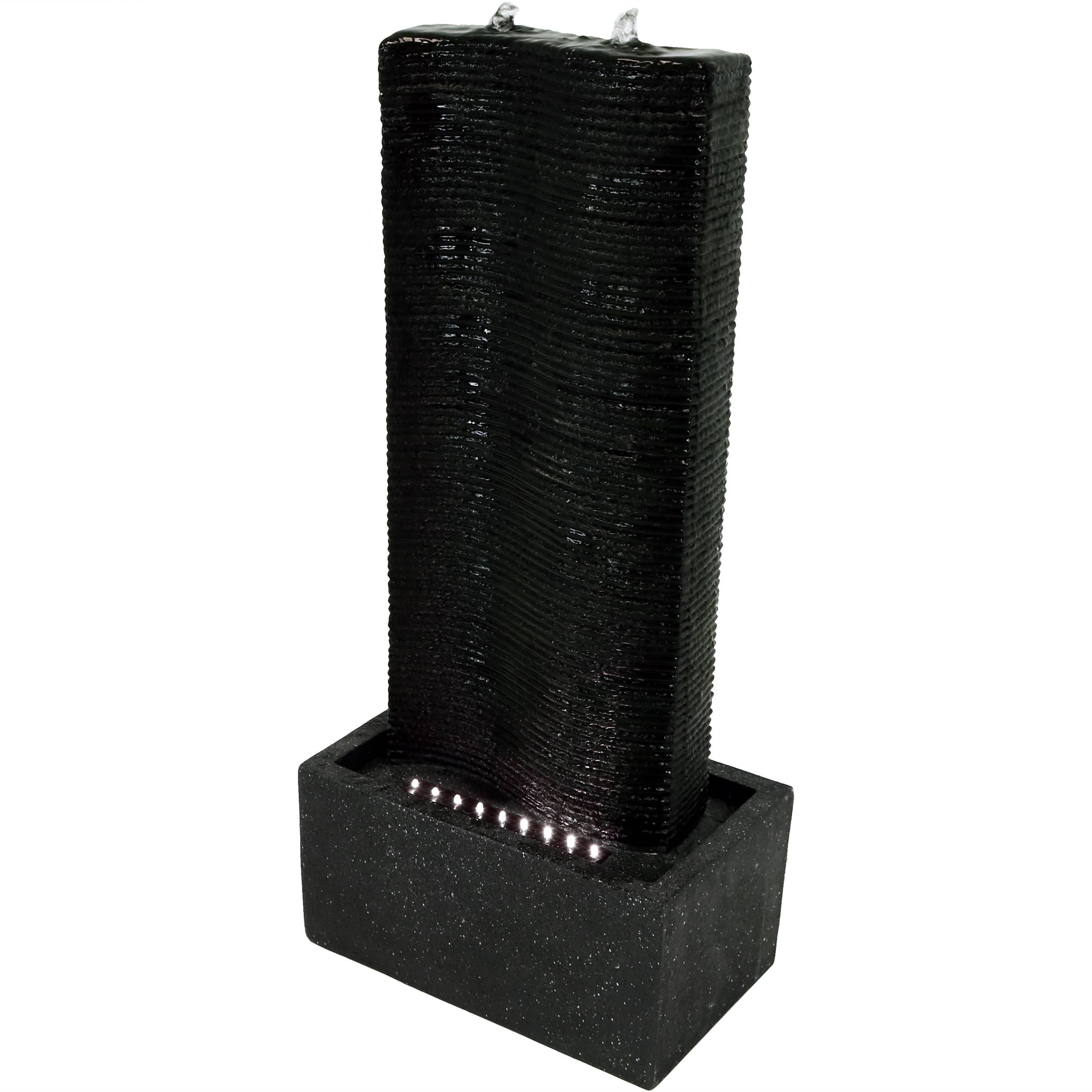 Sunnydaze Rippling Tower Outdoor Water Fountain - 31