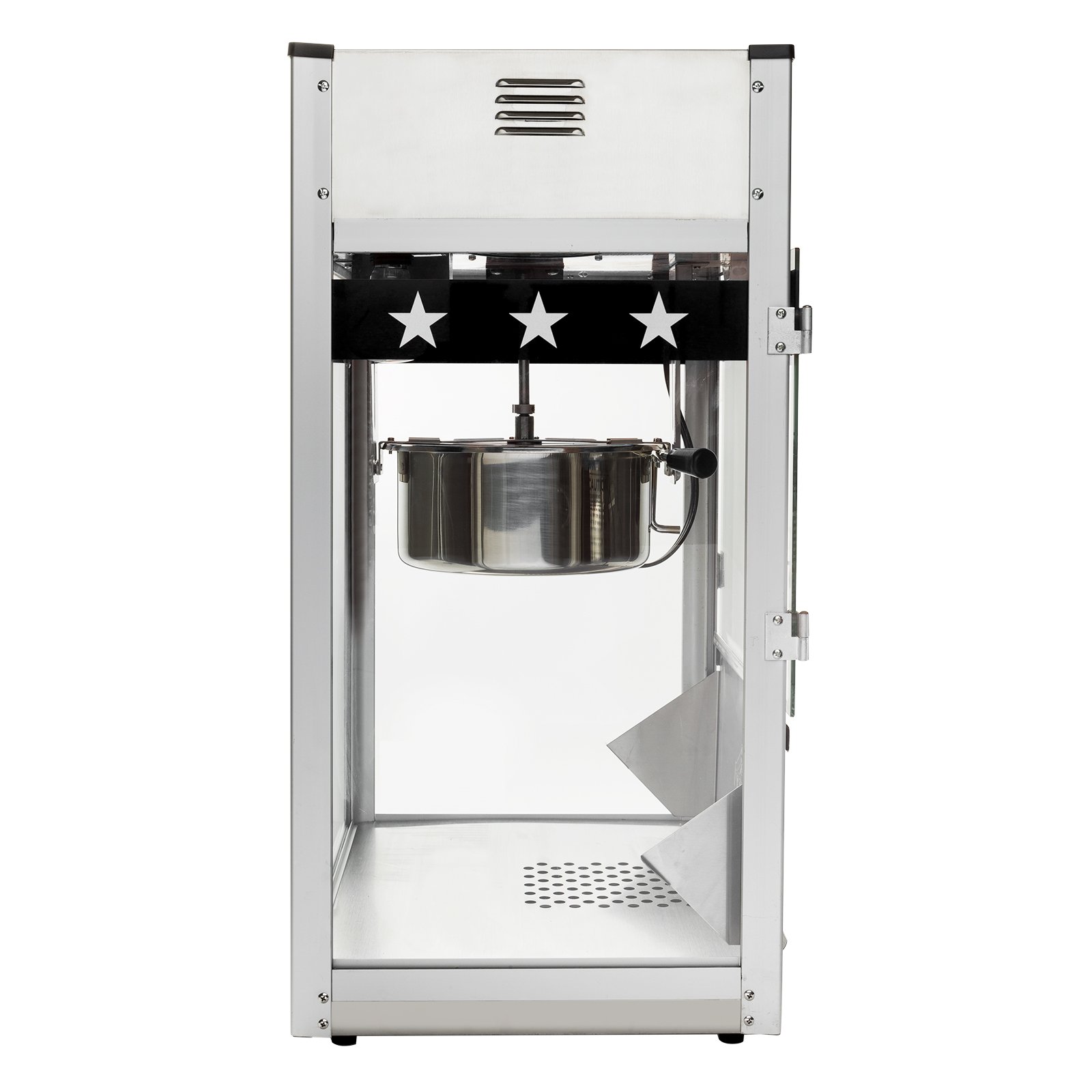 Olde Midway Commercial Popcorn Machine - 12-Ounce Large Kettle Popper Maker for Movie Theater, Carnival & Home Use - Black