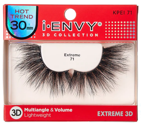 KISS iEnvy 3D Collection False Eyelashes - Natural Looking Voluminous Lashes for Dramatic Eye Makeup | Perfect for Parties, Weddings & Special Occasions
